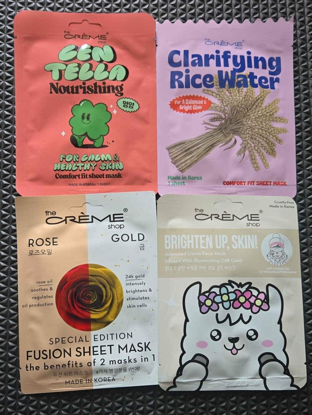the CRÈME Shop 4 Pack Variety Masks